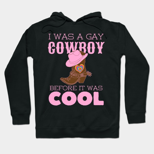 Gay Cowboy, Lgbtq Hoodie by maxdax